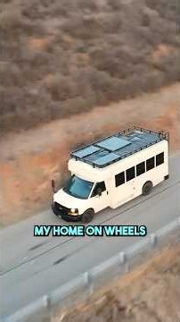Mini Bus to Tiny Home is a Cottage on Wheels! #shorts