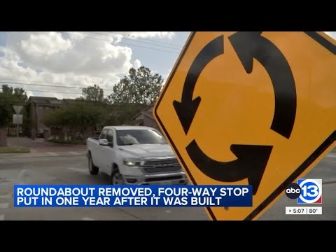 Houston's Near Northside roundabout removed a year after installation