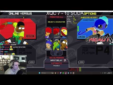 xQc Plays LETHAL LEAGUE against Sodapoppin | BRO VS BRO