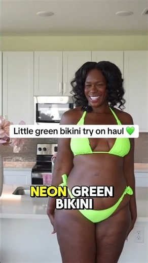 Little green bikini try on haul 💚