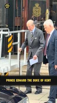 Prince Edward Duke of Kent The Oldest Member of the British Royal Family Today