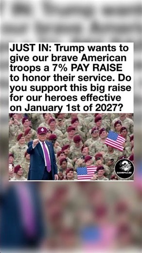 Decoding The Viral "Trump 7% Military Pay Raise" Post 🇺🇸🚨. #shorts