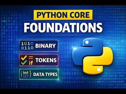 Python Core Foundations: Binary, Tokens, and Data Typespython