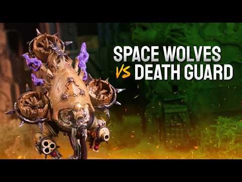 Death Guard vs Space Wolves - A LIVE Warhammer 40k Battle Report