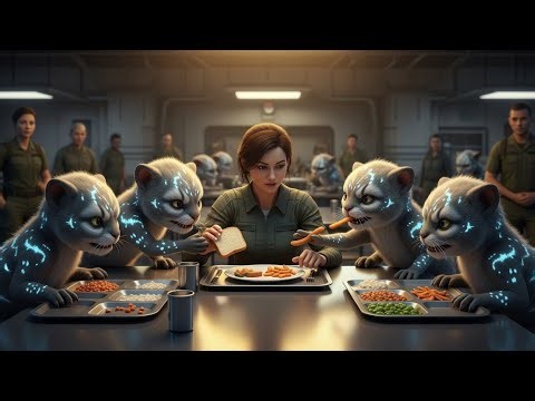 The Alien Cubs Refused the Rations on Their Trays — They Snatched Food Off the Human’s Plate Instead