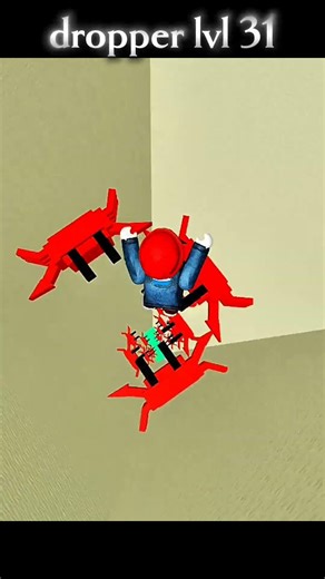 ROBLOX DROPPER LEVEL 31 😱 Can I Finally Beat It?! (INSANE FAILS 😂) #roblox #robloxcontent