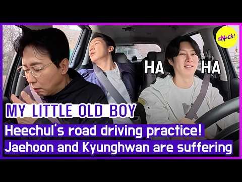 [MY LITTLE OLD BOY] Heechul's road driving practice! Jaehoon and Kyunghwan are suffering😱 (ENGSUB)