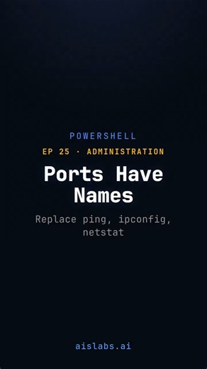 PowerShell Network Commands That Replace ipconfig and netstat