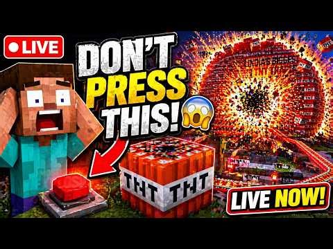 🔴 LIVE: World’s BIGGEST TNT Explosion in Minecraft… Will My PC Survive? 💻💥