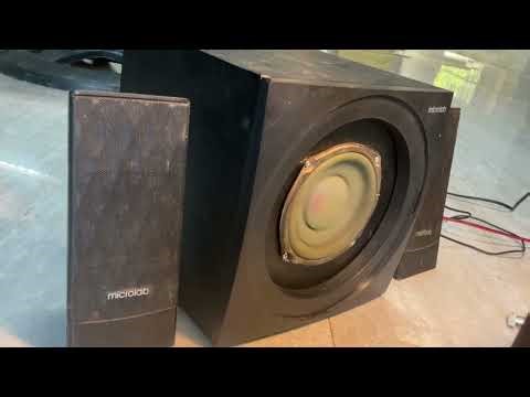 Microlab vs. Sony Subwoofer Driver Swap & Bass Test!