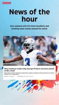 Breaking News: Why Cowboys made risky George Pickens decision ahead of NFL Draft #NFLDraft