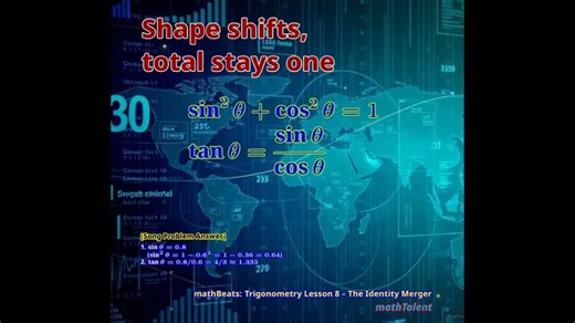 mathBeats-ACT-SAT: Trigonometry Lesson 8 - The Identity Merger [Country Rock] | Seongjai Kim