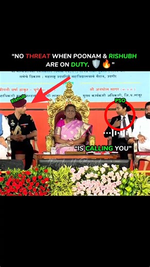 🚨 Poonam & Rishubh Singh — The President’s Strongest Shield 💪🇮🇳 #adc #parasf #major #army #shorts