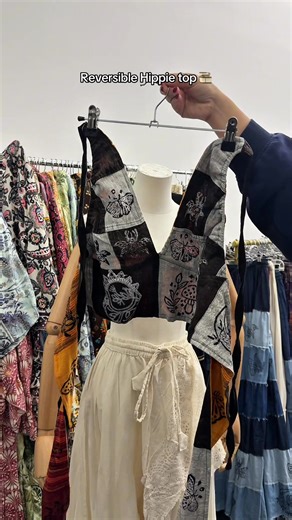 Reversible Hippie Top for Sustainable Fashion