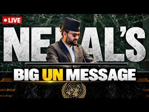 Nepal PM Balendra Shah UNGA Speech LIVE: Climate Crisis & Bhote Koshi Floods | UNGA 2026