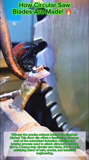 How Circular Saw Blades Are Made! 🔥⚙️