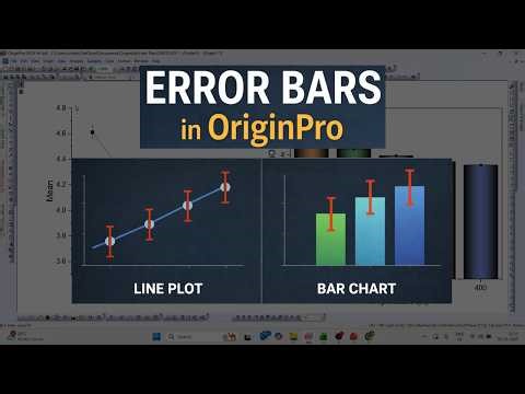 Error Bars in OriginPro | Plot Line & Bar Graphs with Standard Deviation