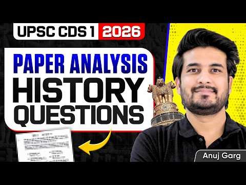 CDS 1 2026 Shocker 😱: UPSC’s Toughest History & Art & Culture Question | Full Analysis