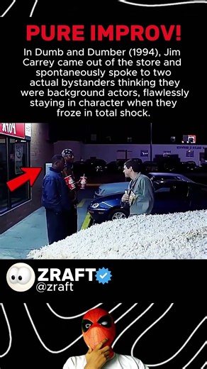 jim carrey talking to real spectators unscripted scene! (dumb and dumber, 1994)