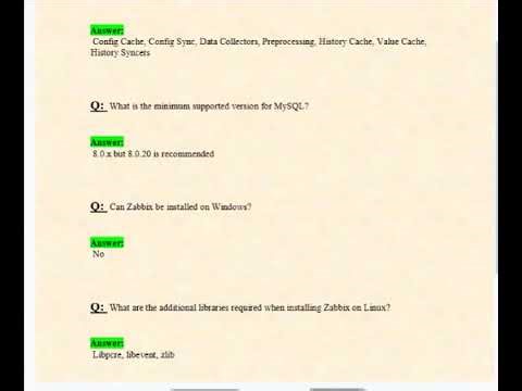 Zabbix Certified Specialist Exam (1) (Latest 2026/2027 Update) Questions and Verified Answer| 100%