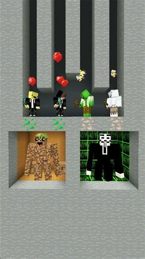 😱POOR MIKEY AND BANANA KID ATTACK HACKER JJ AND CARRIE😱 #minecraftshorts #maizensisters #jj #maizen