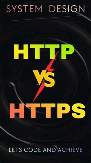 HTTP vs HTTPS Explained | System Design #systemdesign #shorts