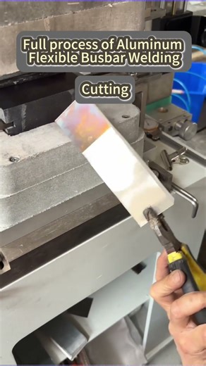 Full Process of Aluminum Flexible Busbar Welding | Cutting + Solid-State Diffusion Welding