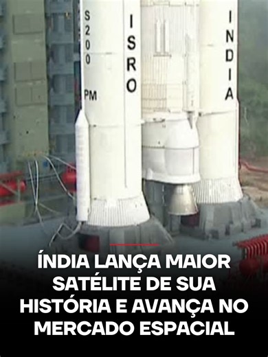 A Índia alcançou um novo marco em seu programa espacial ao lançar, nesta quarta-feira (24), o maior payload já enviado ao espaço a partir do país. O foguete LVM3-M6 colocou em órbita o satélite de comunicações AST SpaceMobile, construído nos Estados Unidos e com 6,1 toneladas, reforçando a capacidade indiana de lançamentos pesados. O primeiro-ministro Narendra Modi classificou a missão como “um marco de orgulho na jornada espacial da Índia”, destacando o fortalecimento do setor e a crescente pre