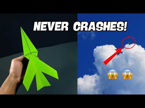 How to Fold a Paper Airplane That Never Crashes
