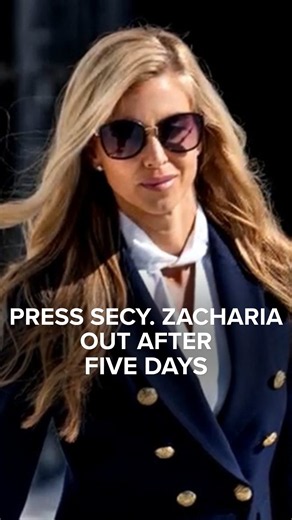 Press Secretary Katie Zacharia ends the shortest tenure in White House history after questions about how she had presented her legal background. Rachel Scott reports.