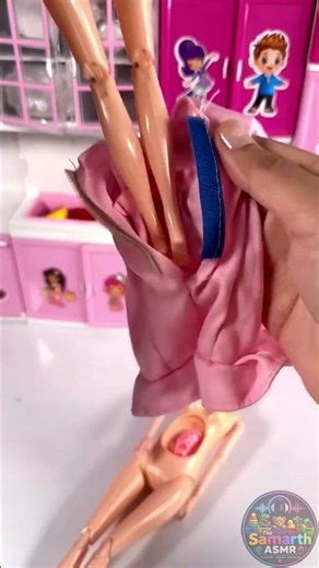 Barbie Doll Toy Unboxing & Pregnancy Doll Assembly ASMR #shorts