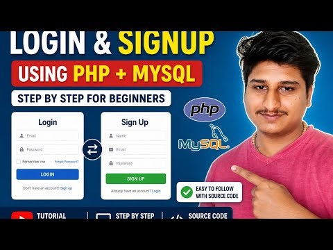 Simple Login & Signup Form in PHP + MySQL (Step by Step for Beginners)