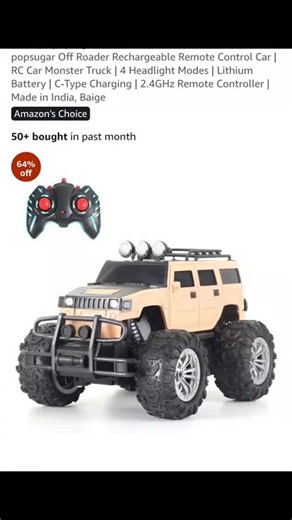 2799❌ 999 ✅ only popsugar Off Roader Rechargeable Remote Control Car | RC Car Monster Truck