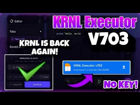 KRNL Executor Mobile New Update 🎁 krnl executor atualizado link direto + Script Blox Fruit No Key