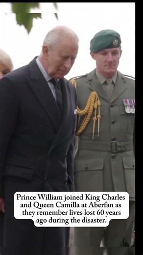 Prince William joined King Charles and Queen Camilla at Aberfan, as they remembered lost lives.