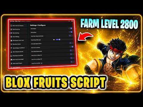 Blox Fruit Script NO Key PasteBin - Auto Farm Level 2800 ✨ Dragon Fruit, Auto Chest, Max Level