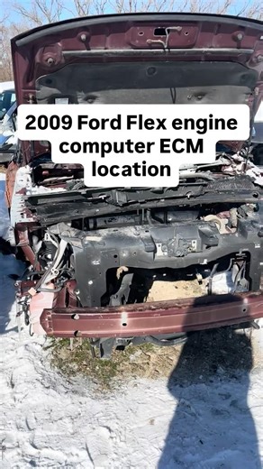 2009 Ford Flex engine computer ECM control module part number 9A8A-12A650-AF location on car