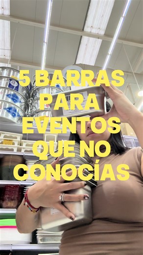 Cinco barras para eventos que posiblemente no conocías