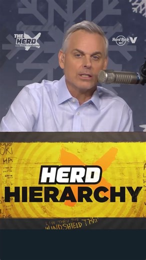 Here’s Colin Cowherd's latest Herd Hierarchy as we head into the final week of the regular season 📈 | The Herd