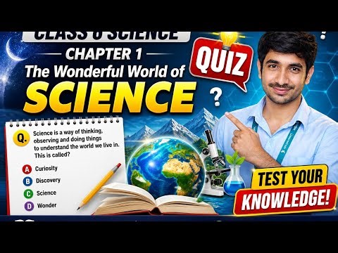 Class 6 Science Chapter 1 | The Wonderful World of Science 🔥 | Full Explanation + MCQ Quiz (NCERT)