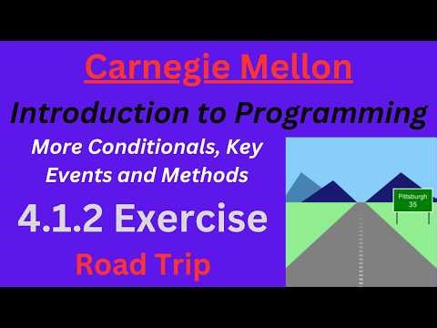 CM Intro to Programming Unit 4 Lesson 1 Road Trip