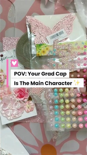 Turning a graduation cap into a whole statement piece 💕✨