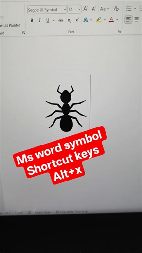 MS word symbol.. shortcut keys 👍... (Ant🐜) #msword #mswordshortcuts #viral #youtubeshorts #ytshorts