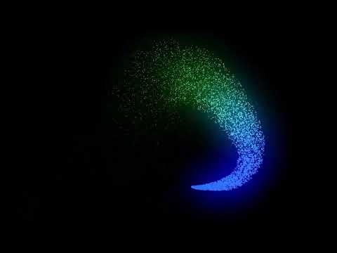 4K Particle Trail Animation Abstract Light Motion Background No Copyright