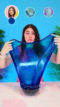 Who can make the bluest slime challenge 🫟🤔 #challenge #funny #justameerah #trending