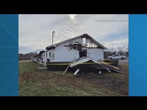 Fire destroys church in Forsyth County