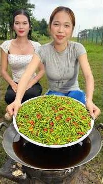 Cooking yummy deep fried chili recipe