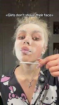 Girls don’t shave their face😱🥶 #hairtransformation #hairtok