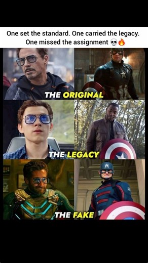 The Original vs The Legacy vs The Fake 💀🔥 #Marvel #MCU #Avengers