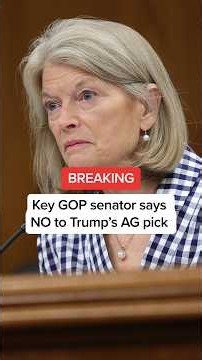 BREAKING: Key GOP senator says NO to Trump’s AG pick